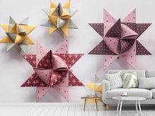 Load image into Gallery viewer, Photo Wallpaper Origami colorful stars