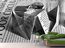 Load image into Gallery viewer, Photo Wallpaper Origami newspaper