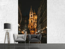 Load image into Gallery viewer, Photo Wallpaper Prague at night 2