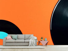 Load image into Gallery viewer, Photo Wallpaper Retro vinyl record motif