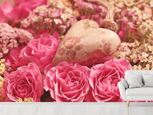 Load image into Gallery viewer, Photo Wallpaper Romantic roses with heart