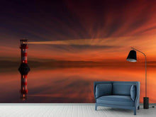 Load image into Gallery viewer, Photo Wallpaper Red sky at the lighthouse