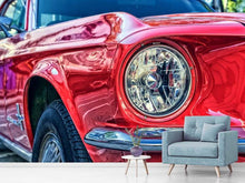 Load image into Gallery viewer, Photo Wallpaper Red vintage car