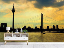 Load image into Gallery viewer, Photo Wallpaper Skyline in the evening light