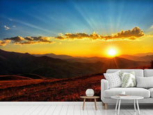 Load image into Gallery viewer, Photo Wallpaper Sunset in the world of mountains