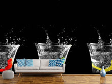 Load image into Gallery viewer, Photo Wallpaper Splashing water glasses