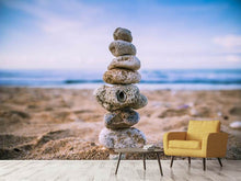 Load image into Gallery viewer, Photo Wallpaper Stone pile on the beach