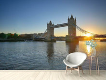 Load image into Gallery viewer, Photo Wallpaper Tower Bridge in the sunset