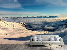 Load image into Gallery viewer, Photo Wallpaper Above the clouds in the snow