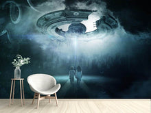 Load image into Gallery viewer, Photo Wallpaper Caution UFO