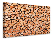 Load image into Gallery viewer, Canvas print Birch Stack