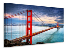Load image into Gallery viewer, Canvas print The Golden Gate Bridge At Sunset