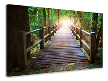Load image into Gallery viewer, Canvas print The Bridge In The Forest