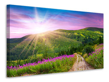 Load image into Gallery viewer, Canvas print A Summer Landscape At Sunrise