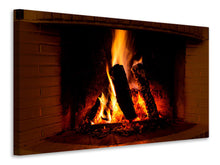 Load image into Gallery viewer, Canvas print Fire In The Chimney