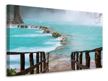 Load image into Gallery viewer, Canvas print House At Waterfall