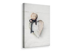 Load image into Gallery viewer, Canvas print Heart Key