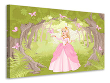 Load image into Gallery viewer, Canvas print Princess in the Wood