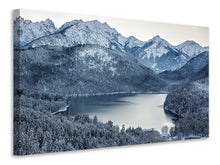 Load image into Gallery viewer, Canvas print Photo Wallaper Mountains In Monochrome