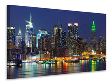 Load image into Gallery viewer, Canvas print Skyline New York Midtown At Night