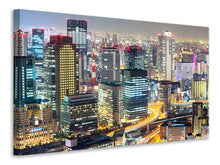 Load image into Gallery viewer, Canvas print Skyline Osaka In Sea Of Lights