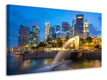 Load image into Gallery viewer, Canvas print Skyline Singapore Into A Sea Of Lights