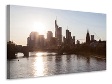Load image into Gallery viewer, Canvas print Skyline Sunrise In Frankfurt