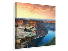 Load image into Gallery viewer, Canvas print Sunset Rocky Mountains