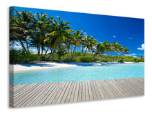 Load image into Gallery viewer, Canvas print Beach Palms