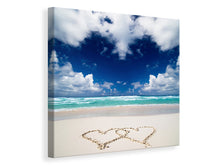 Load image into Gallery viewer, Canvas print Beach Love