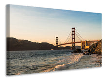 Load image into Gallery viewer, Canvas print At the Golden Gate Bridge