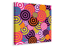 Load image into Gallery viewer, Canvas print Colorful retro circles