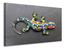 Load image into Gallery viewer, Canvas print Colorful gecko