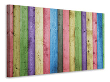 Load image into Gallery viewer, Canvas print Colorful wood