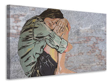 Load image into Gallery viewer, Canvas print The girl on the wall