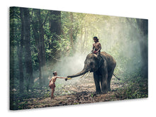 Load image into Gallery viewer, Canvas print The elephant at work