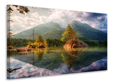 Load image into Gallery viewer, Canvas print The clear mountain lake