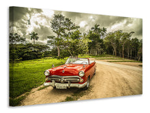 Load image into Gallery viewer, Canvas print A vintage car in Cuba