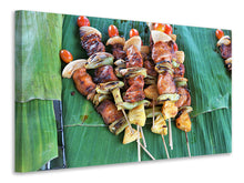Load image into Gallery viewer, Canvas print Grilled meat kebab