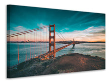 Load image into Gallery viewer, Canvas print Golden Gate in the light