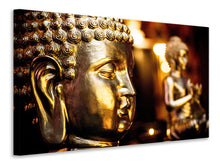 Load image into Gallery viewer, Canvas print Golden Buddhas