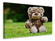 Load image into Gallery viewer, Canvas print Happy Teddy Bear