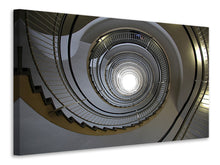 Load image into Gallery viewer, Canvas print High spiral staircase
