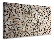 Load image into Gallery viewer, Canvas print woodpile