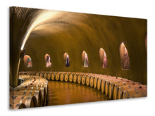 Load image into Gallery viewer, Canvas print In the wine cellar