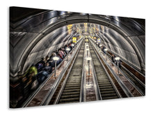 Load image into Gallery viewer, Canvas print in the metro
