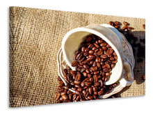 Load image into Gallery viewer, Canvas print Coffee beans in the cup