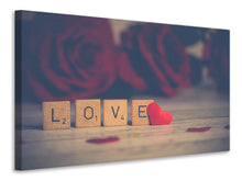 Load image into Gallery viewer, Canvas print Love in letters