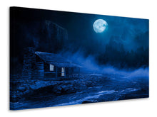 Load image into Gallery viewer, Canvas print At night in the woods
