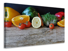 Load image into Gallery viewer, Canvas print fruit and vegetables